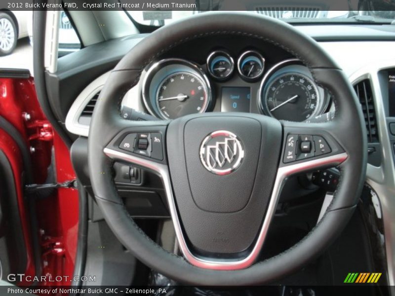 Crystal Red Tintcoat / Medium Titanium 2012 Buick Verano FWD