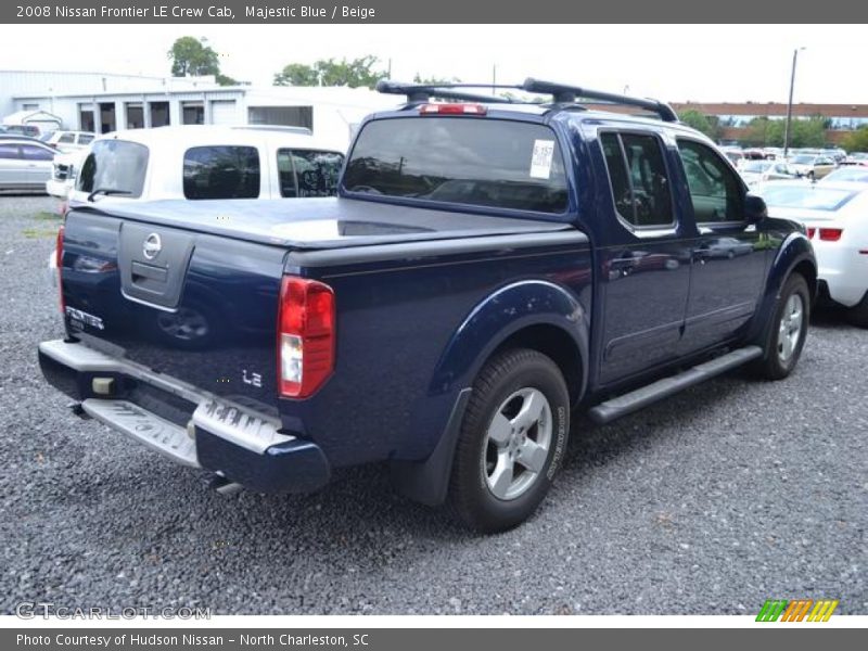 Majestic Blue / Beige 2008 Nissan Frontier LE Crew Cab