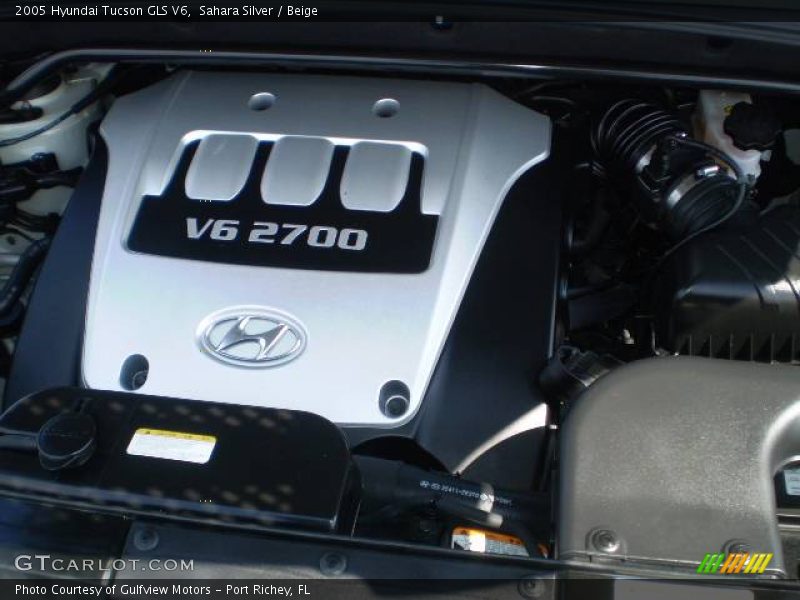 Sahara Silver / Beige 2005 Hyundai Tucson GLS V6
