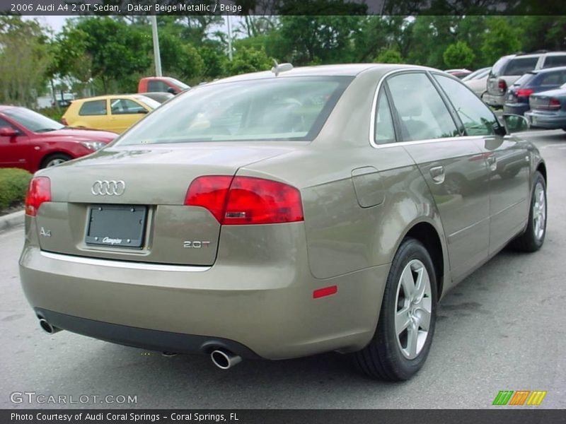 Dakar Beige Metallic / Beige 2006 Audi A4 2.0T Sedan