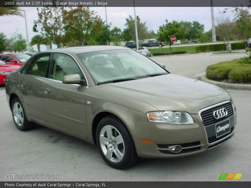 Dakar Beige Metallic / Beige 2006 Audi A4 2.0T Sedan