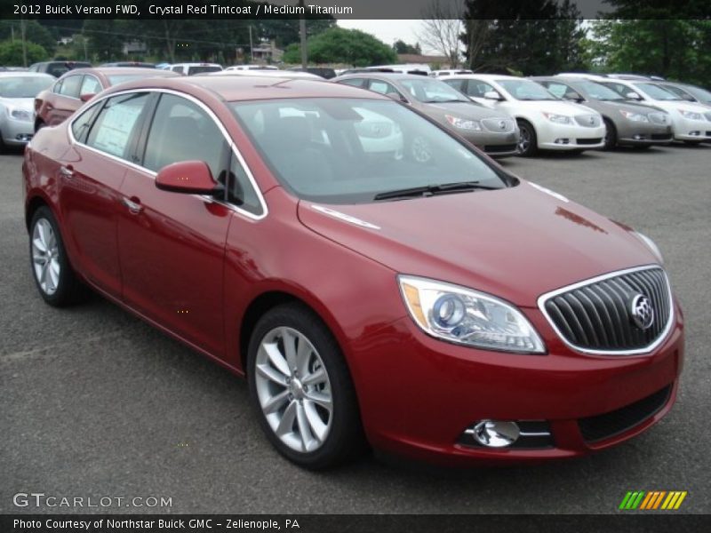 Crystal Red Tintcoat / Medium Titanium 2012 Buick Verano FWD