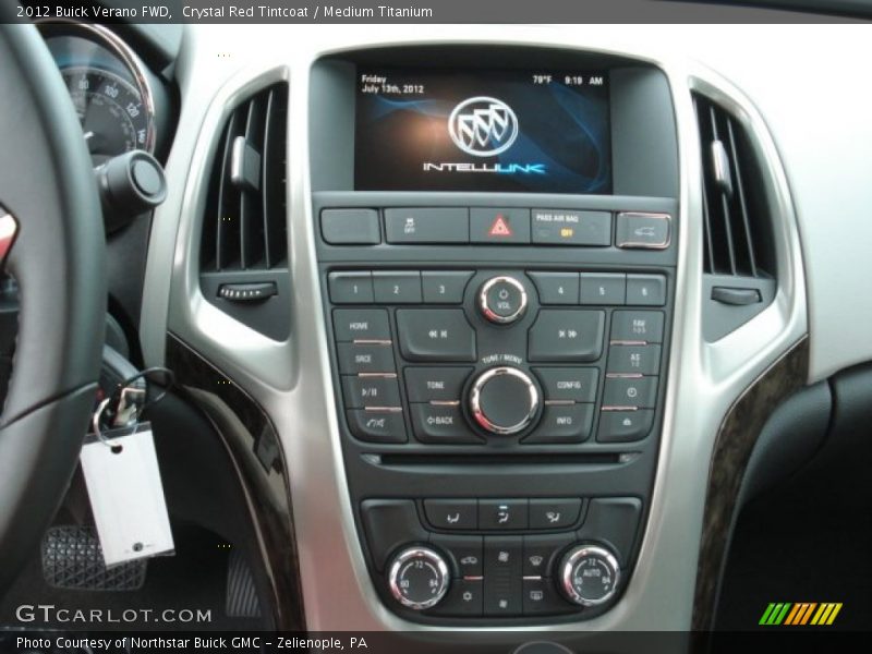 Crystal Red Tintcoat / Medium Titanium 2012 Buick Verano FWD