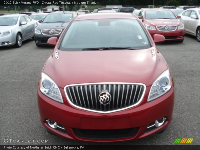 Crystal Red Tintcoat / Medium Titanium 2012 Buick Verano FWD