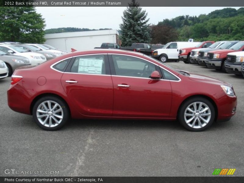 Crystal Red Tintcoat / Medium Titanium 2012 Buick Verano FWD