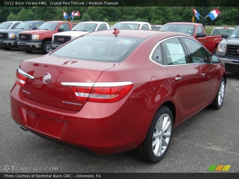 Crystal Red Tintcoat / Medium Titanium 2012 Buick Verano FWD