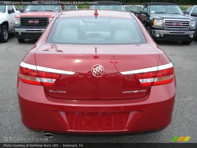 Crystal Red Tintcoat / Medium Titanium 2012 Buick Verano FWD