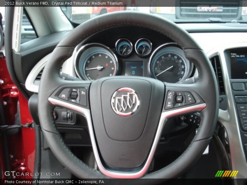 Crystal Red Tintcoat / Medium Titanium 2012 Buick Verano FWD