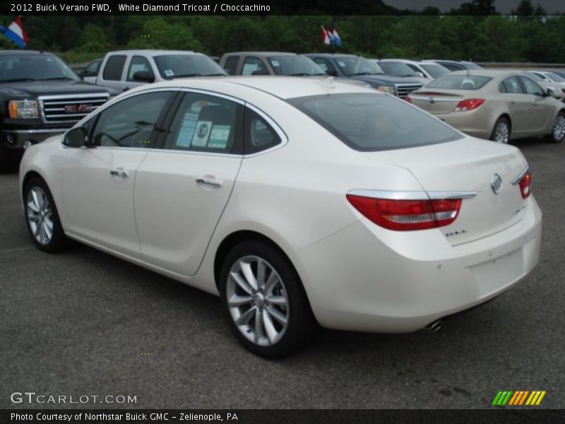 White Diamond Tricoat / Choccachino 2012 Buick Verano FWD