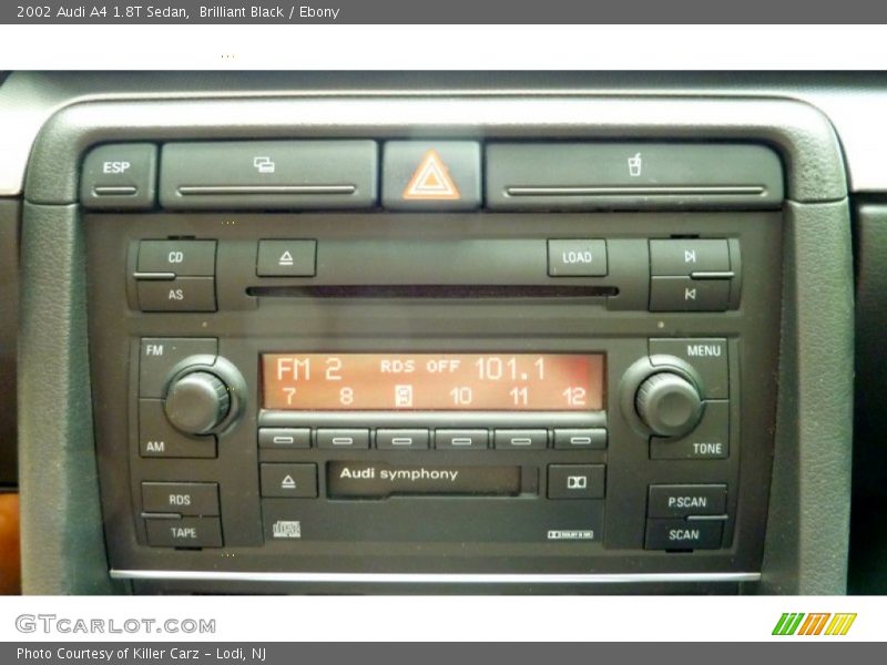 Brilliant Black / Ebony 2002 Audi A4 1.8T Sedan