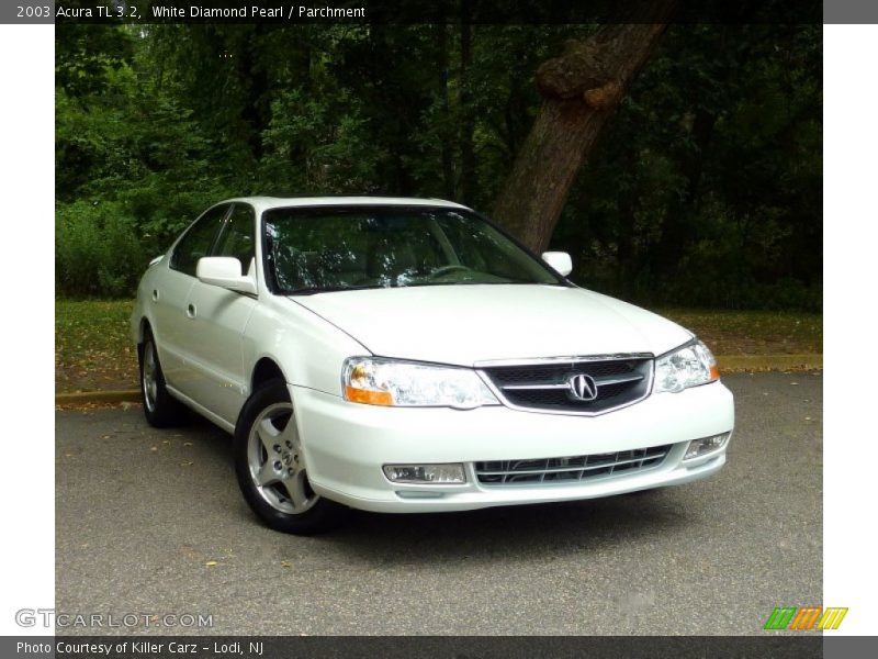 White Diamond Pearl / Parchment 2003 Acura TL 3.2