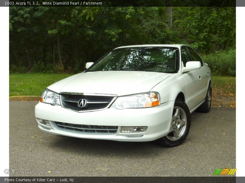 White Diamond Pearl / Parchment 2003 Acura TL 3.2