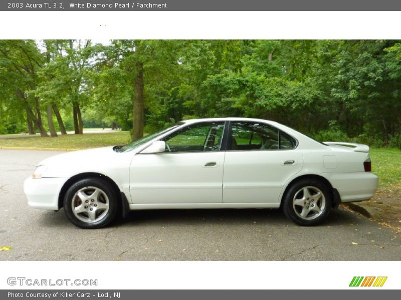 White Diamond Pearl / Parchment 2003 Acura TL 3.2