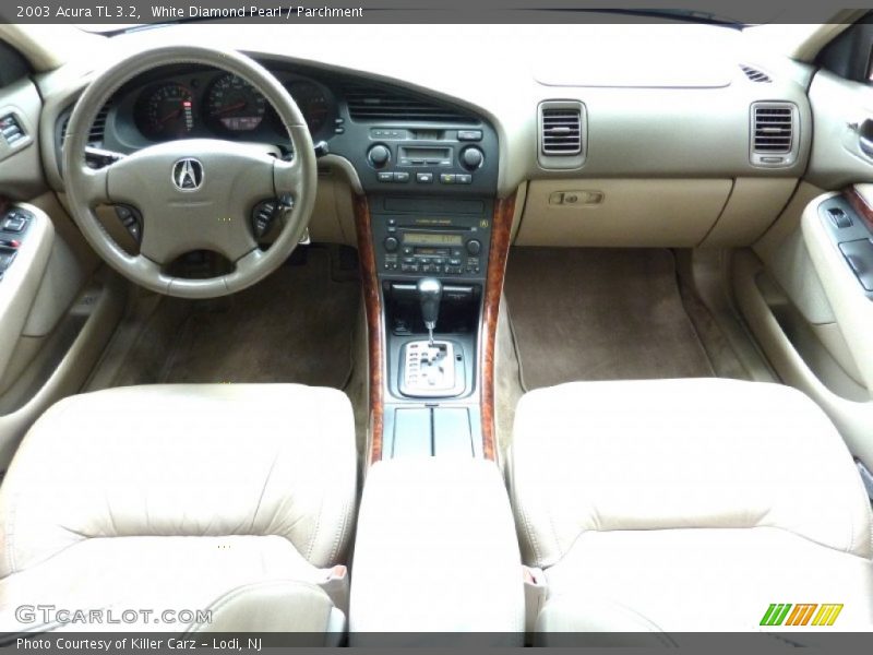 White Diamond Pearl / Parchment 2003 Acura TL 3.2