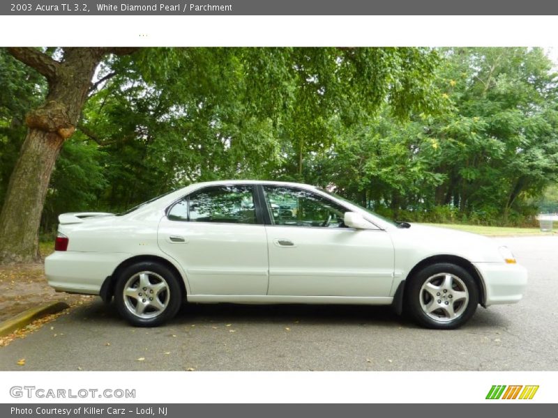 White Diamond Pearl / Parchment 2003 Acura TL 3.2