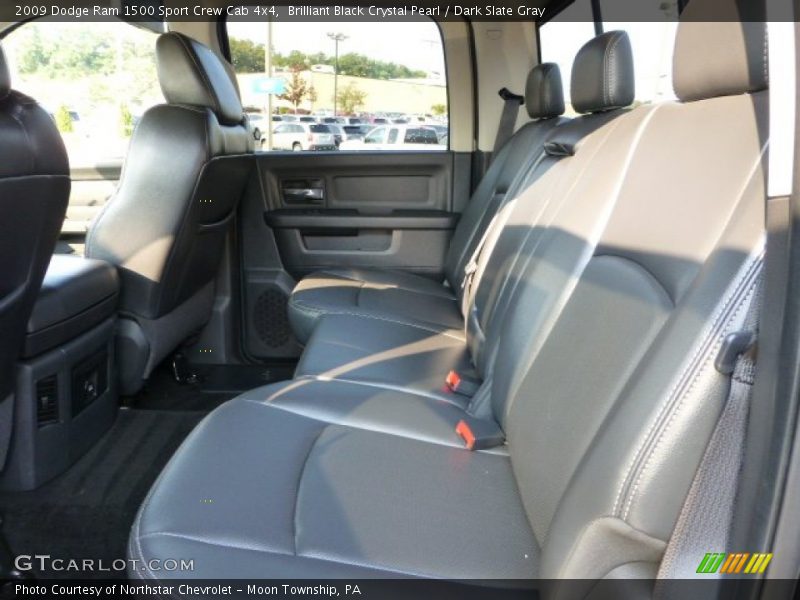 Brilliant Black Crystal Pearl / Dark Slate Gray 2009 Dodge Ram 1500 Sport Crew Cab 4x4