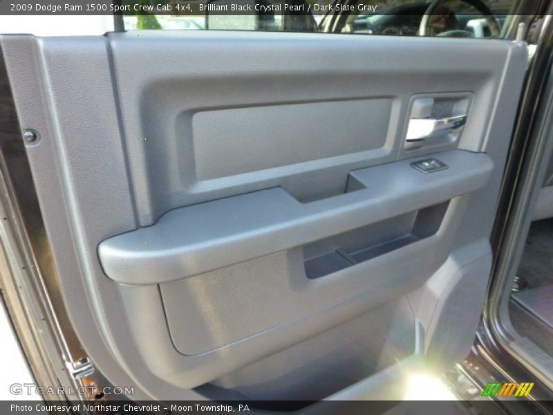 Brilliant Black Crystal Pearl / Dark Slate Gray 2009 Dodge Ram 1500 Sport Crew Cab 4x4