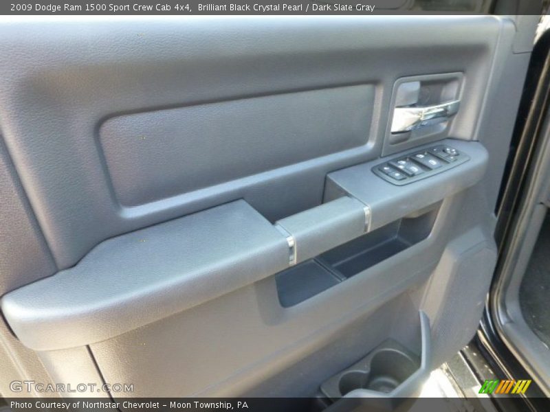 Brilliant Black Crystal Pearl / Dark Slate Gray 2009 Dodge Ram 1500 Sport Crew Cab 4x4