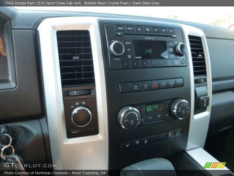 Brilliant Black Crystal Pearl / Dark Slate Gray 2009 Dodge Ram 1500 Sport Crew Cab 4x4