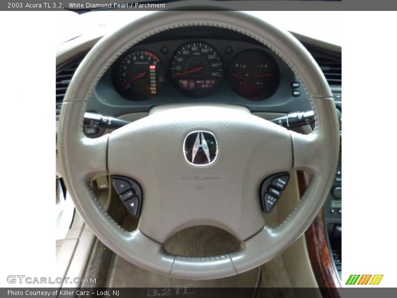 White Diamond Pearl / Parchment 2003 Acura TL 3.2