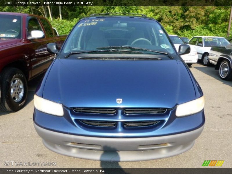 Patriot Blue Pearl / Mist Grey 2000 Dodge Caravan