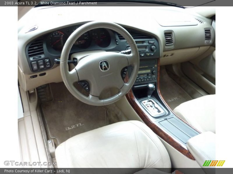 White Diamond Pearl / Parchment 2003 Acura TL 3.2