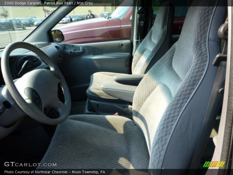 Patriot Blue Pearl / Mist Grey 2000 Dodge Caravan