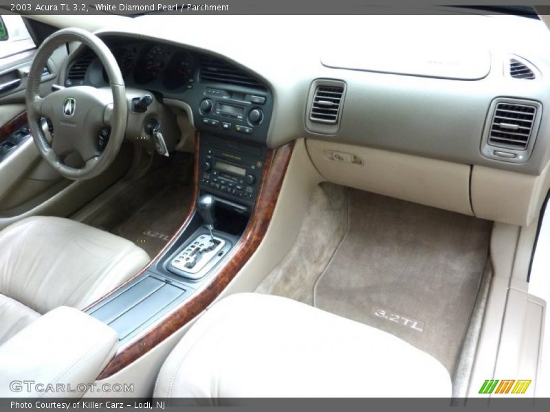 White Diamond Pearl / Parchment 2003 Acura TL 3.2