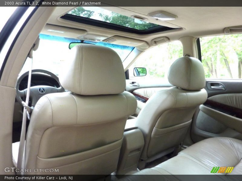 White Diamond Pearl / Parchment 2003 Acura TL 3.2