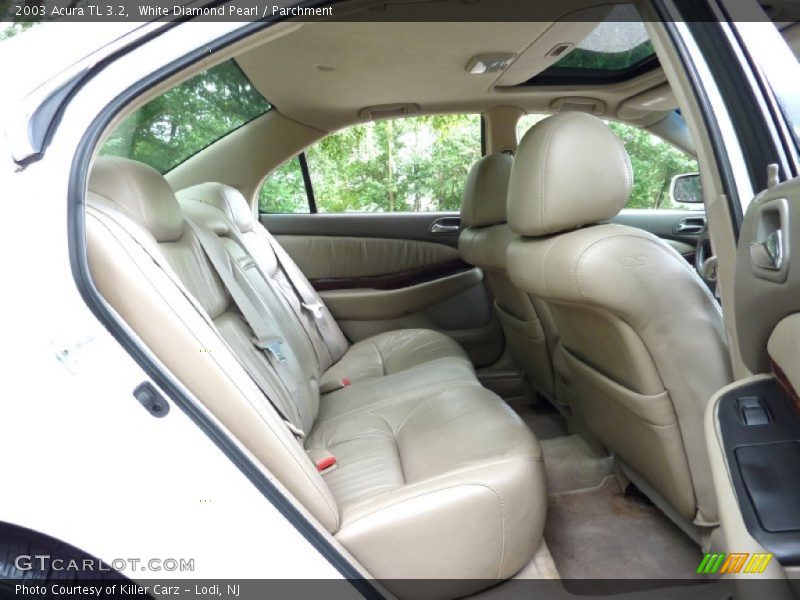 White Diamond Pearl / Parchment 2003 Acura TL 3.2