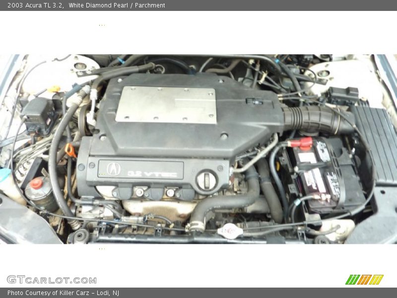 White Diamond Pearl / Parchment 2003 Acura TL 3.2