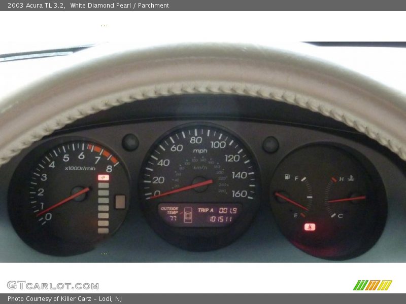 White Diamond Pearl / Parchment 2003 Acura TL 3.2
