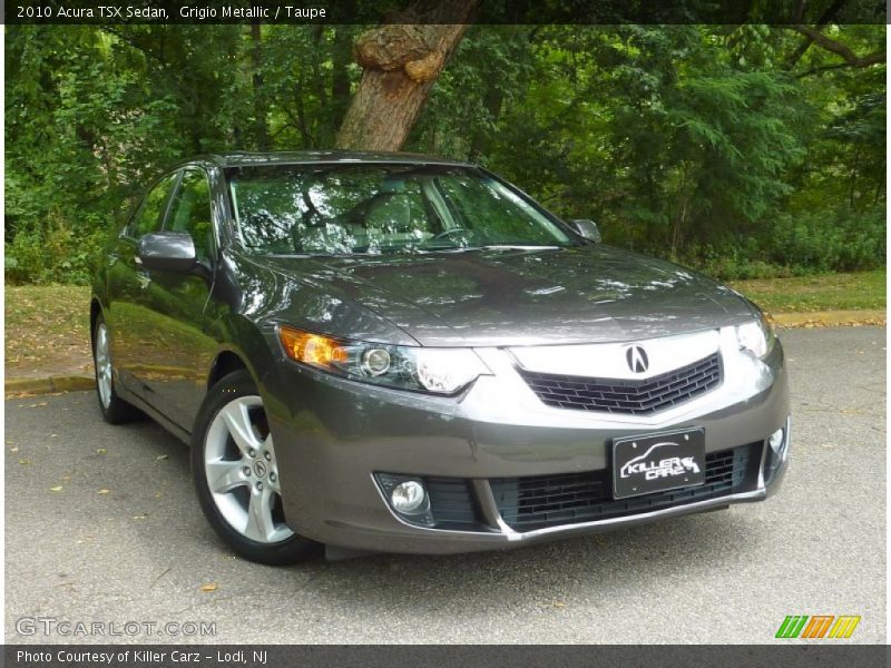 Grigio Metallic / Taupe 2010 Acura TSX Sedan