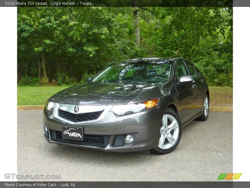 Grigio Metallic / Taupe 2010 Acura TSX Sedan