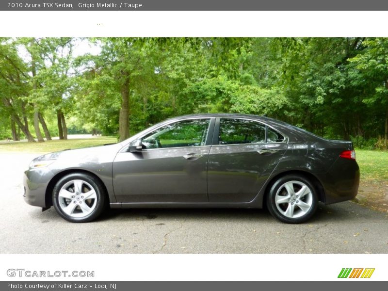 Grigio Metallic / Taupe 2010 Acura TSX Sedan