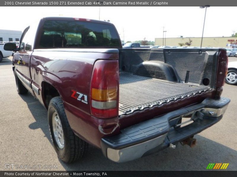 Dark Carmine Red Metallic / Graphite 2001 Chevrolet Silverado 1500 Z71 Extended Cab 4x4