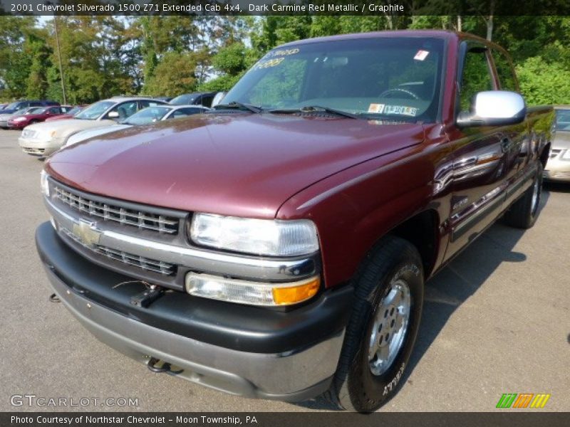 Dark Carmine Red Metallic / Graphite 2001 Chevrolet Silverado 1500 Z71 Extended Cab 4x4