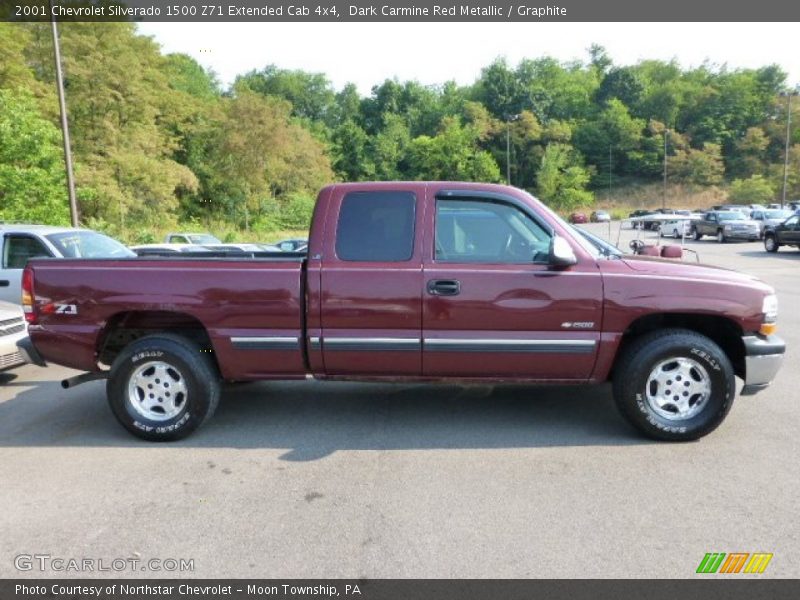 Dark Carmine Red Metallic / Graphite 2001 Chevrolet Silverado 1500 Z71 Extended Cab 4x4