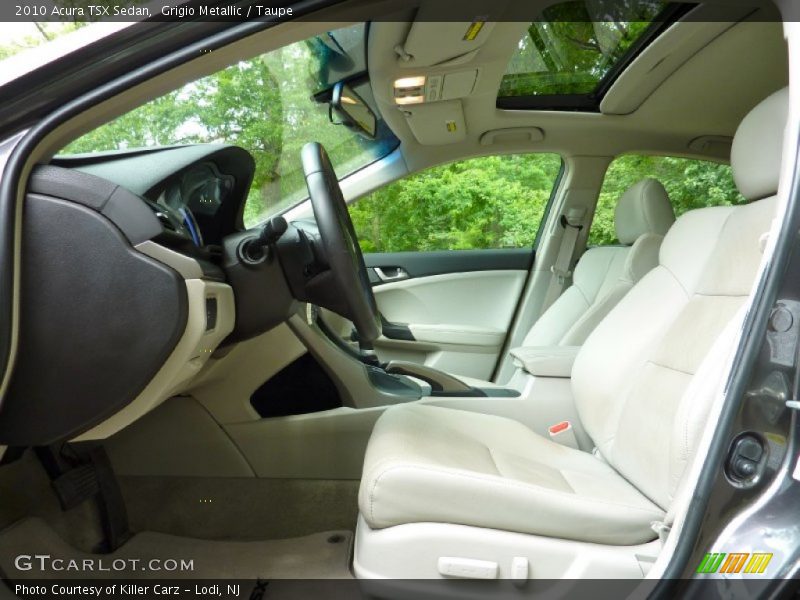Grigio Metallic / Taupe 2010 Acura TSX Sedan