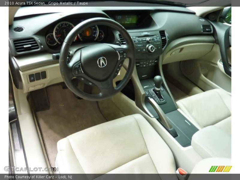 Grigio Metallic / Taupe 2010 Acura TSX Sedan