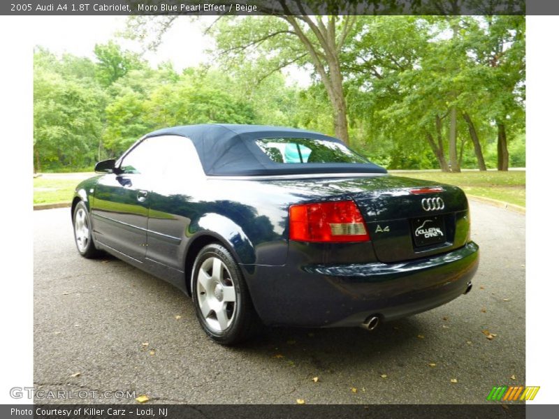 Moro Blue Pearl Effect / Beige 2005 Audi A4 1.8T Cabriolet