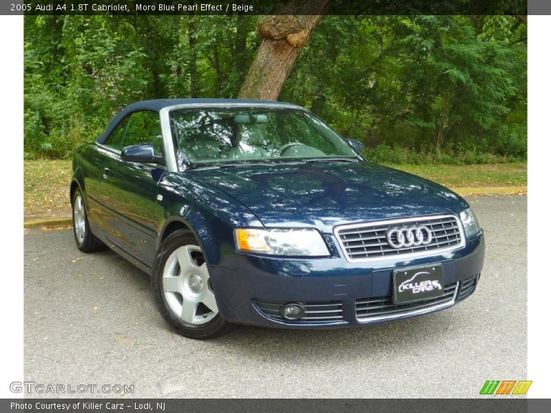 Moro Blue Pearl Effect / Beige 2005 Audi A4 1.8T Cabriolet