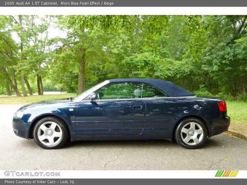 Moro Blue Pearl Effect / Beige 2005 Audi A4 1.8T Cabriolet
