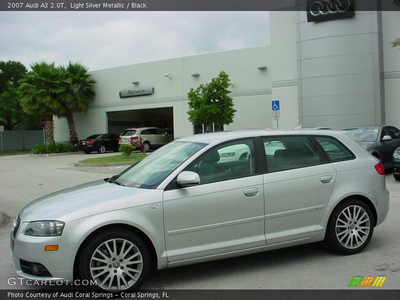 Light Silver Metallic / Black 2007 Audi A3 2.0T