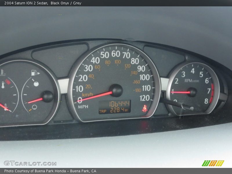 Black Onyx / Grey 2004 Saturn ION 2 Sedan