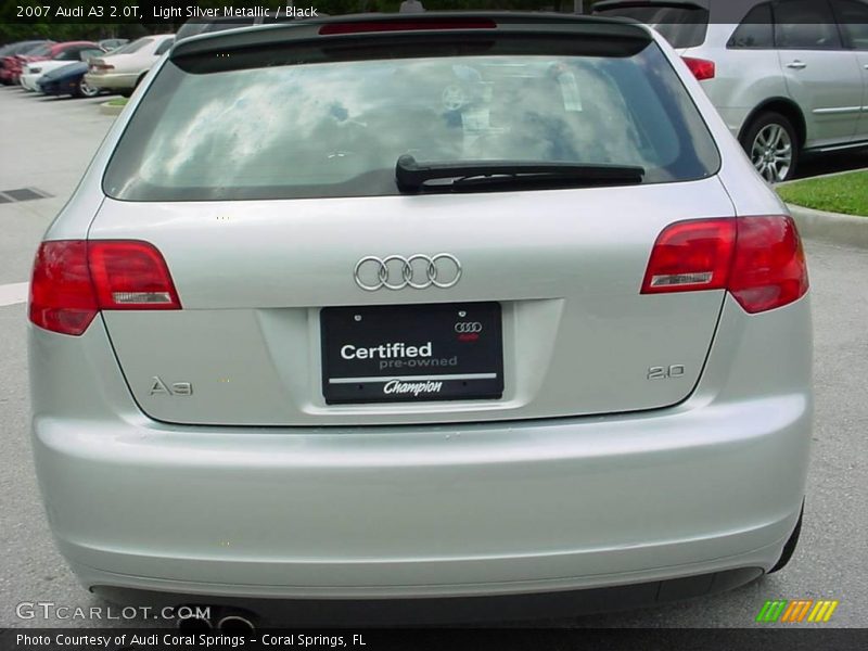 Light Silver Metallic / Black 2007 Audi A3 2.0T