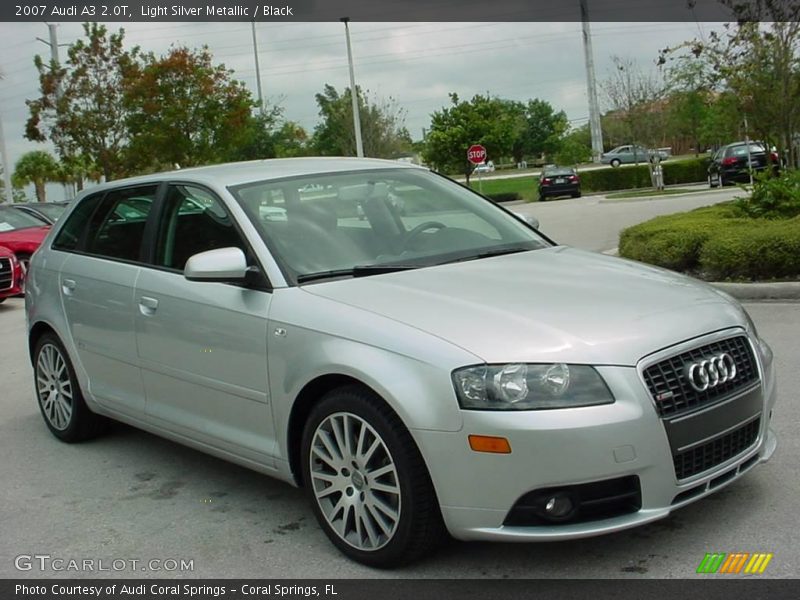 Light Silver Metallic / Black 2007 Audi A3 2.0T