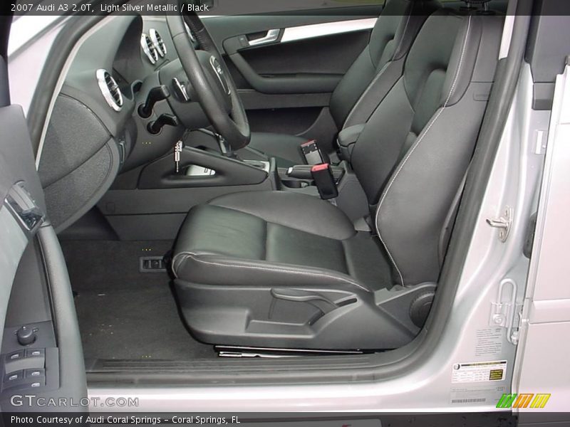 Light Silver Metallic / Black 2007 Audi A3 2.0T