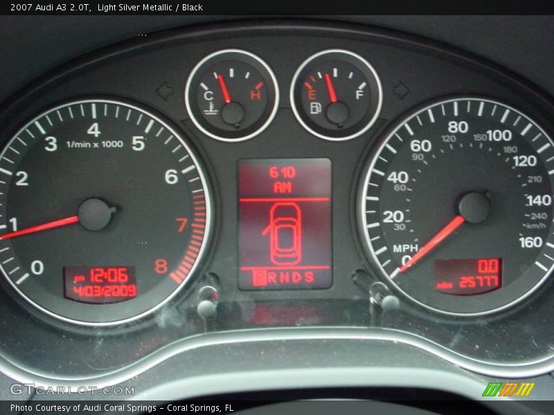 Light Silver Metallic / Black 2007 Audi A3 2.0T