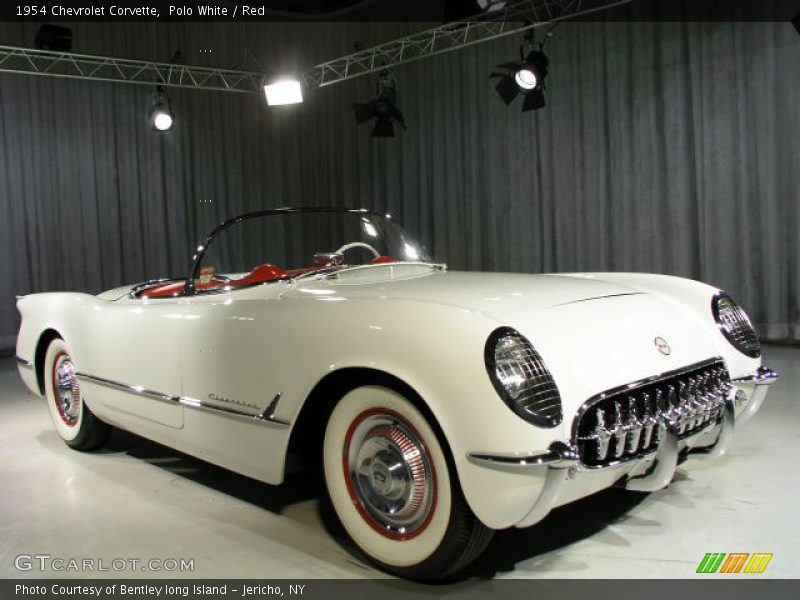 Polo White / Red 1954 Chevrolet Corvette